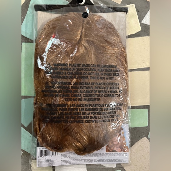 Nwt- Halloween- Hippie Chick Wig with Flower Accessory - Picture 3 of 3